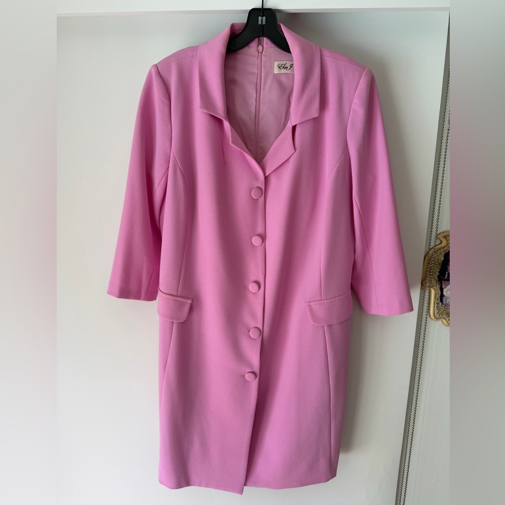Eliza J Pink Blazer Coat